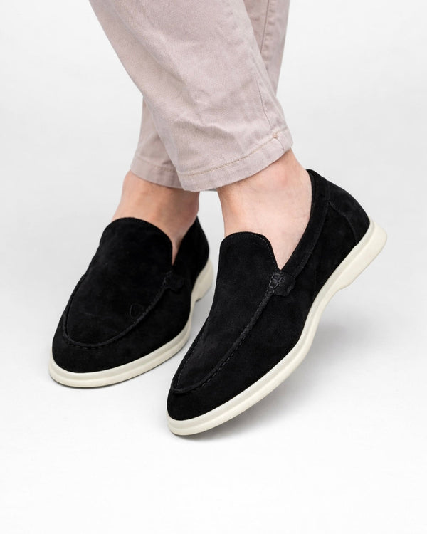 Black Chunky Sole Loafer