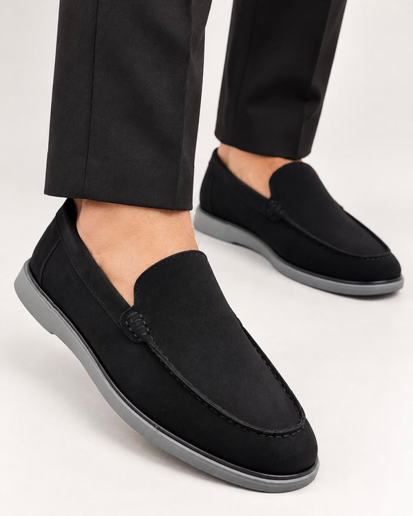 Black Tonal Slip-On Loafer