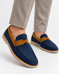 Navy Two-Tone Loafer