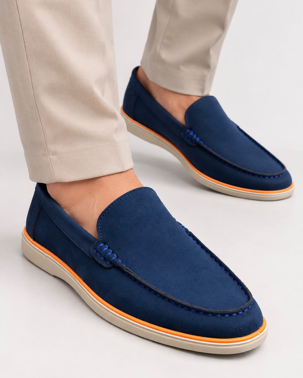 Navy Tonal Slip-On Loafer